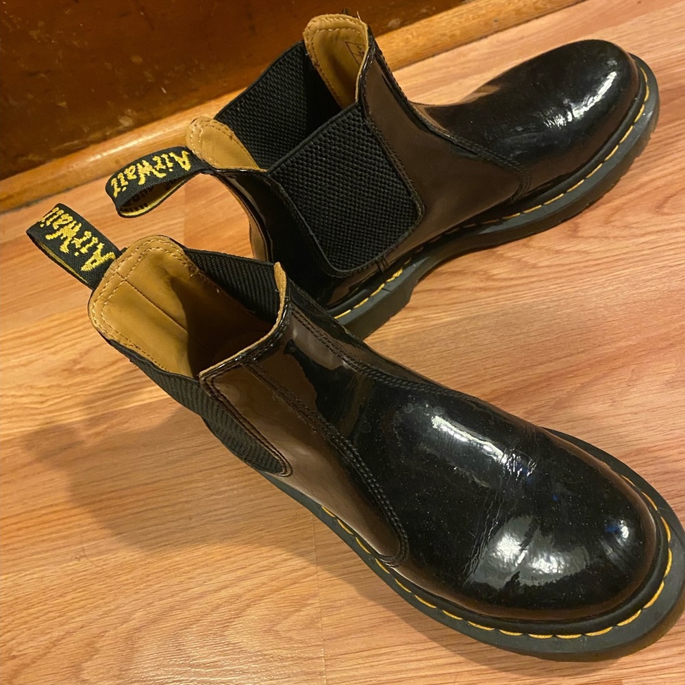 Dr. Marten Patent Leather Chelsea Boots